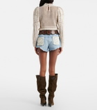 Alanui Island’s Diary denim shorts