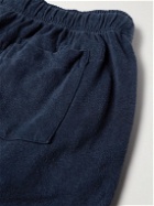 Jungmaven - Lounge Garment-Dyed Hemp and Organic Cotton-Blend Drawstring Shorts - Blue