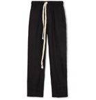 Loewe - Paula's Ibiza Linen and Cotton-Blend Drawstring Trousers - Black