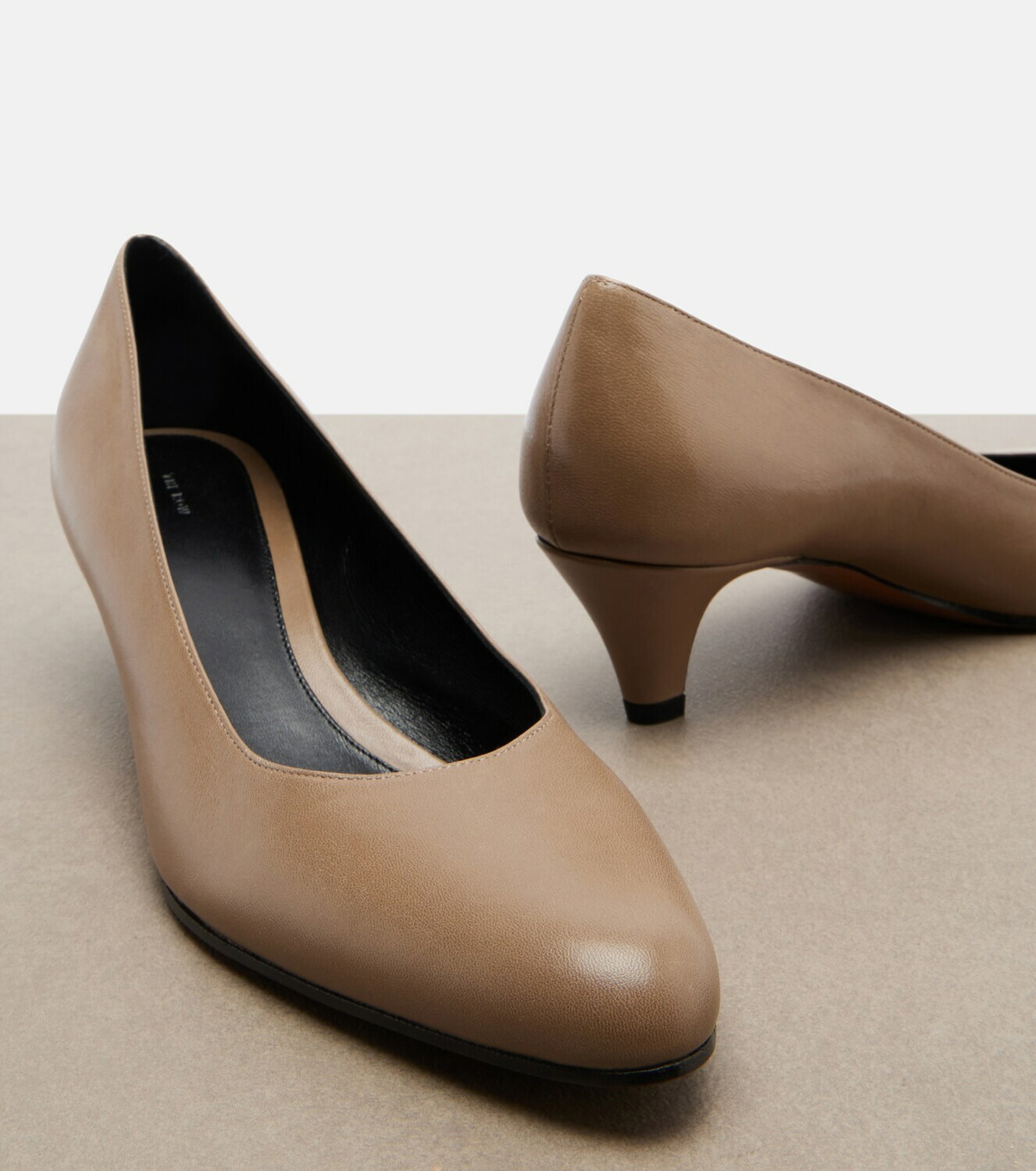 The Row Ornella leather pumps