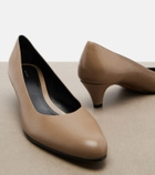 The Row Ornella leather pumps
