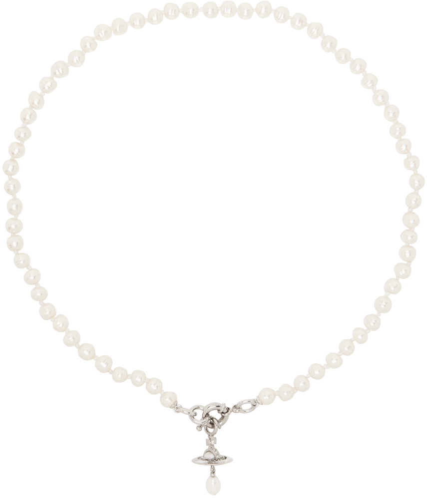 Vivienne Westwood White Pearl Aleksa Necklace
