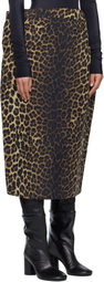 MARIE ADAM-LEENAERDT Black & Beige Rectangle Midi Skirt