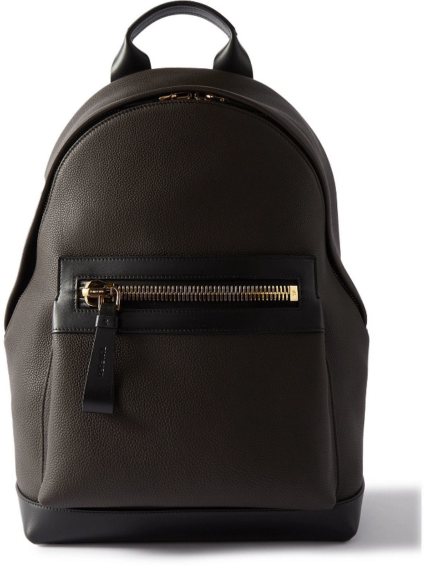 Photo: TOM FORD - Buckley Pebble-Grain Leather Backpack