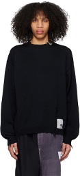 Miharayasuhiro Black Distressed Sweater