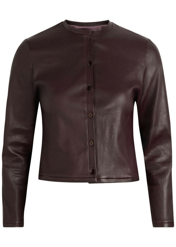 Photo: Stouls Astrid 25 Stretch-leather Cardigan Dark Brown