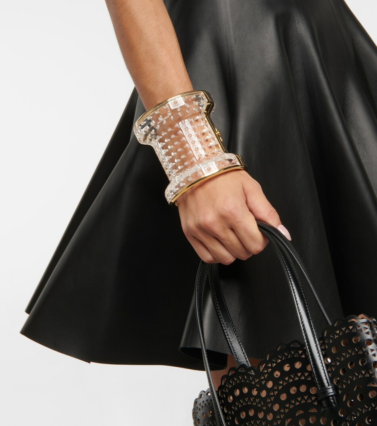 ALAÏA バングル CUFF L Alaïa | Bubble transparent cuff | Savannahs