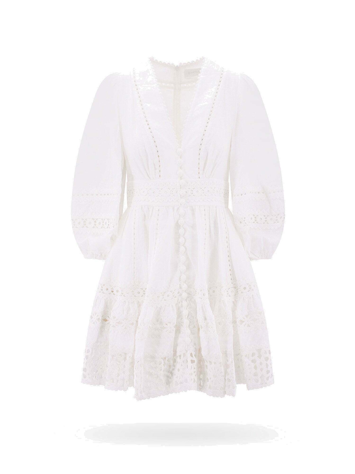 Zimmermann Dress White Womens Zimmermann