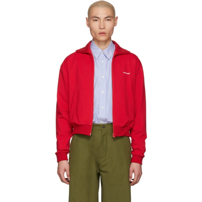 Photo: Balenciaga Red Jersey Tracksuit Jacket