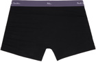 Paul Smith Three-Pack Black Contrast Waistband Boxer Briefs