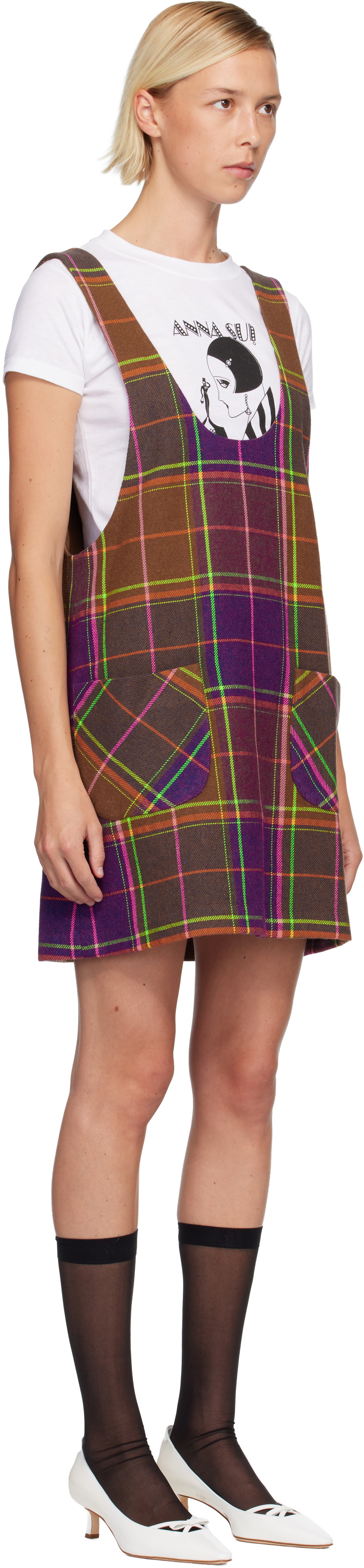Anna Sui SSENSE Exclusive Brown Jumper Minidress