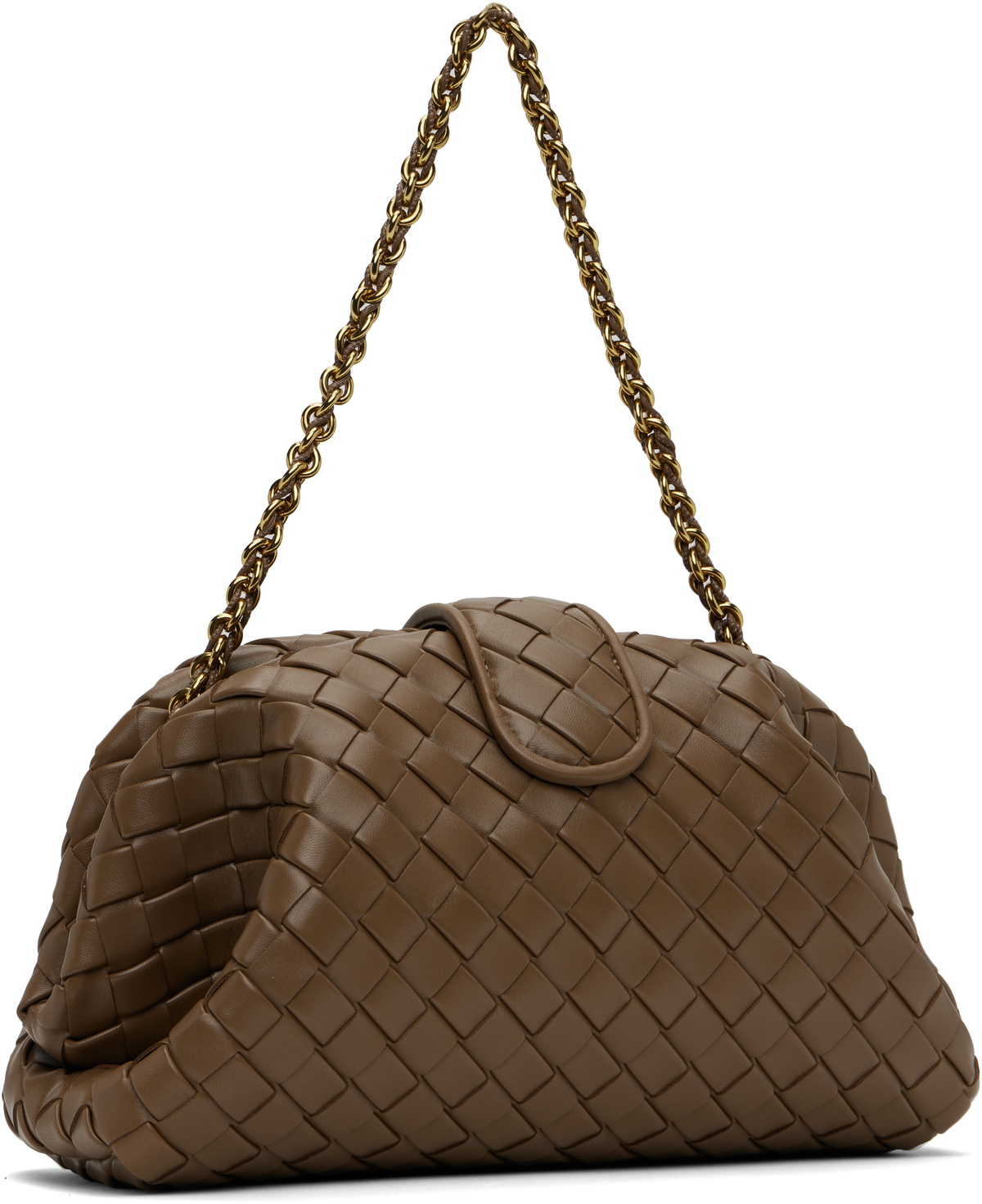 Bottega Veneta Khaki Lauren 1980 Medium Clutch Bag Bottega