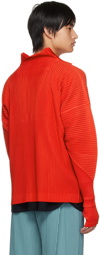 Homme Plissé Issey Miyake Red Monthly Color September Sweater