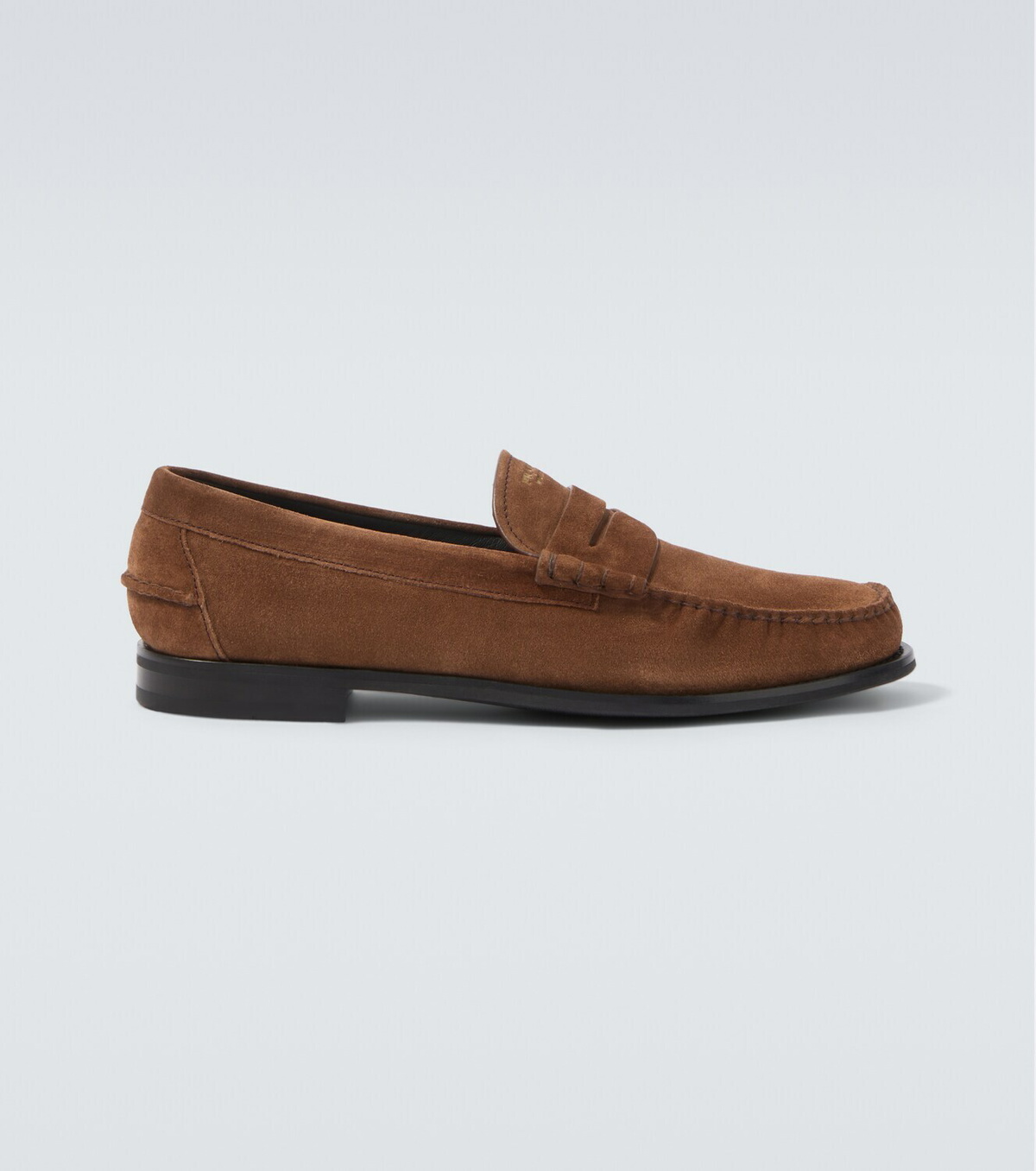 Prada Suede penny loafers