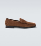 Prada Suede penny loafers