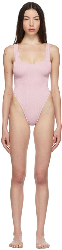 Photo: Reina Olga Pink Scrunch Ruby One-Piece Swimsuit