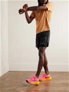 Nike Running - Stride 2-in-1 Straight-Leg Mesh-Panelled Dri-FIT Ripstop Drawstring Shorts - Black