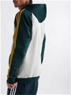 adidas Consortium - Noah Striped Logo-Print Cotton-Jersey Hoodie - Gray