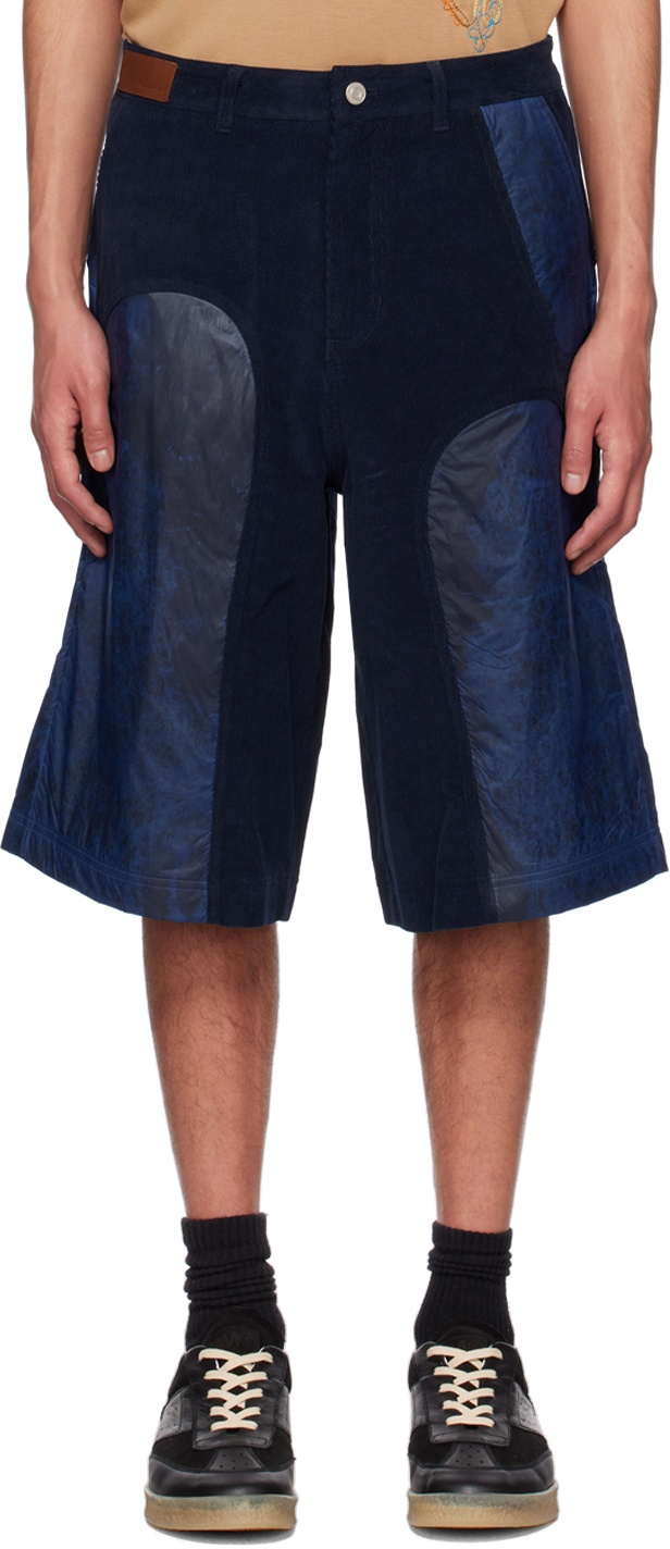 Photo: Andersson Bell Navy Paneled Shorts