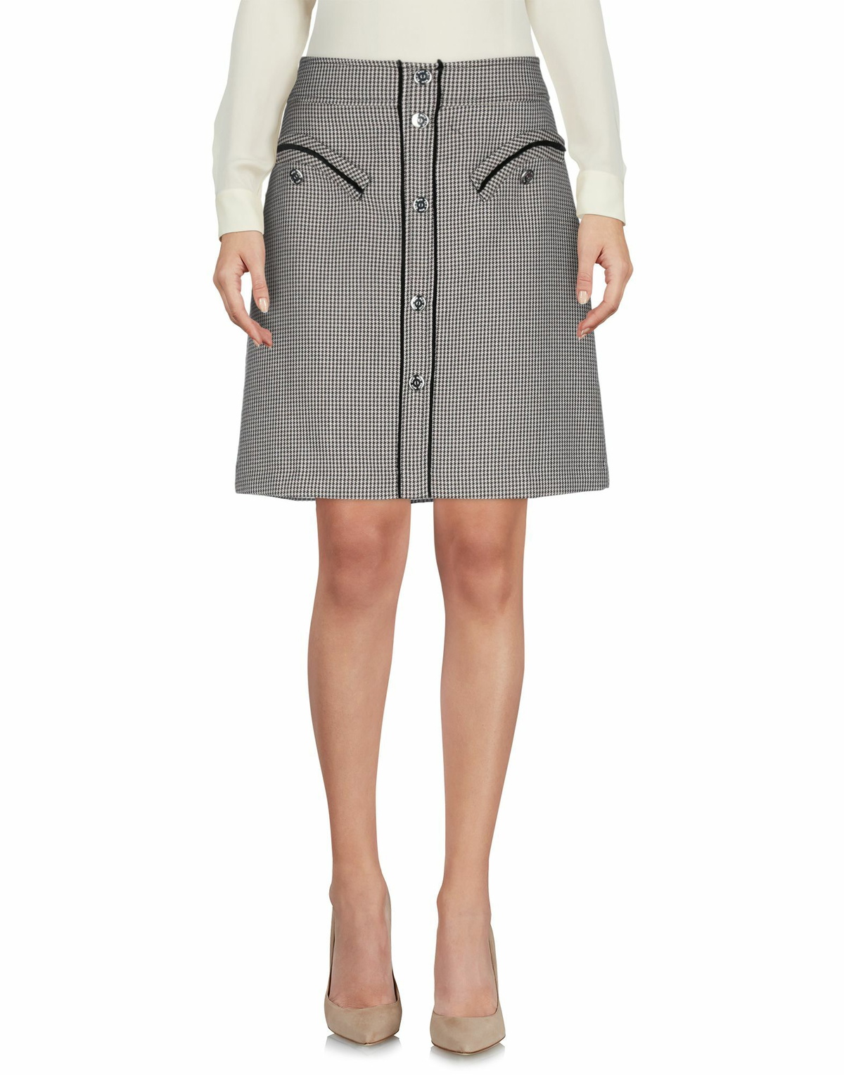 Maje Womens Midi skirt in Beige