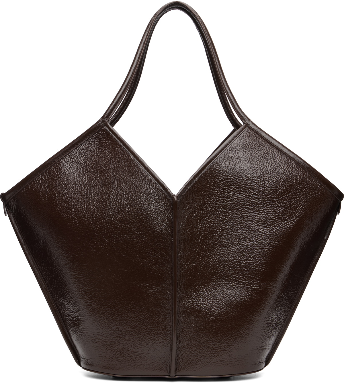 HEREU Brown Calella Distressed Tote
