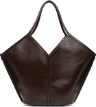 HEREU Brown Calella Distressed Tote