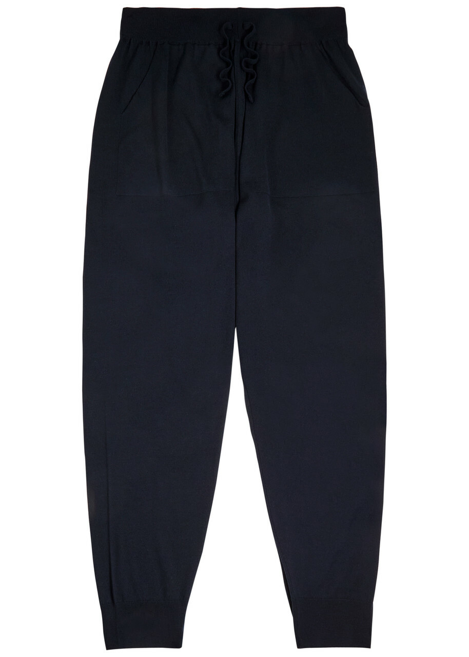 John Smedley Henning Wool Sweatpants Navy