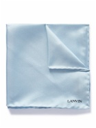 Lanvin - Logo-Print Silk-Twill Pocket Square