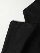 NN07 - Timo 1454 Slim-Fit Unstructured Linen Suit Jacket - Black