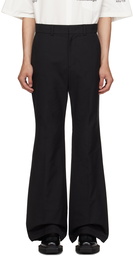 We11done Black Four-Pocket Trousers