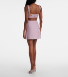 Clio Peppiatt Marina embellished miniskirt