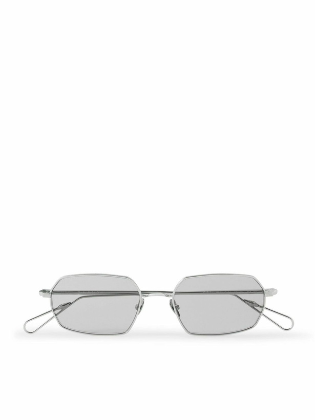 Photo: AHLEM - Colisee Rectangular-Frame Silver-Tone Sunglasses