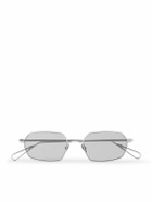 AHLEM - Colisee Rectangular-Frame Silver-Tone Sunglasses