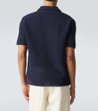 Orlebar Brown Batten crochet cotton polo shirt