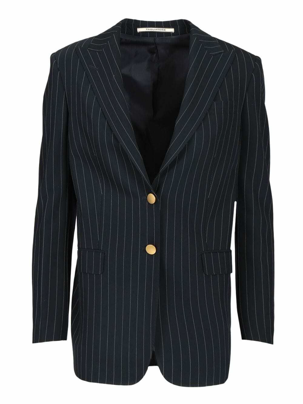 Tagliatore Crew-neck Jacket With Front Pockets Tagliatore