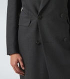 Lardini Double-breasted wool-blend coat