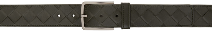 Photo: Bottega Veneta Green Intrecciato Belt