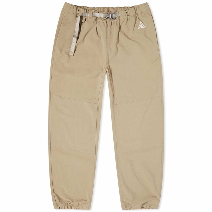 Photo: Nike Men's ACG Trail Pant in Khaki/Summit White