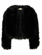 ELIE SAAB - Faux Fur Crop Jacket