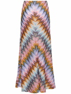 MISSONI Chevron Lamé Long Skirt