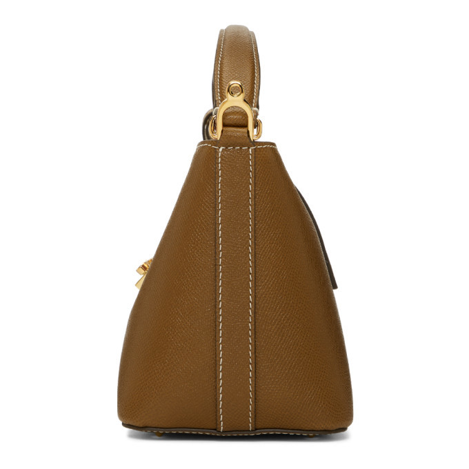 Mark Cross Brown Saffiano Mini Murphy Bucket Bag