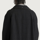 Our Legacy Men's Check Tempered Wool Collapse Carcoat in Bishop