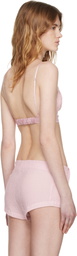 OPEN YY Pink Crinkled Bralette