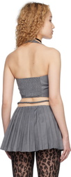 Nodress Gray Asymmetric Vest