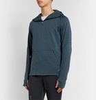 On - Melangé Jersey Half-Zip Hoodie - Blue