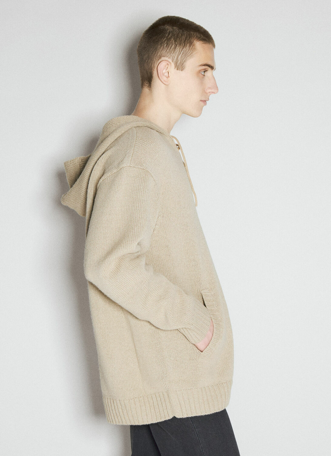UNDERCOVER Lace-Up Hooded Sweater