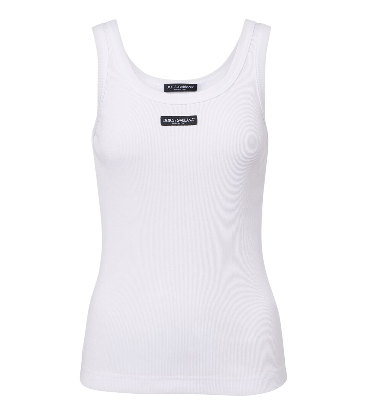 Dolce and Gabbana Pink Poplin Floral Tank Top Dolce & Gabbana