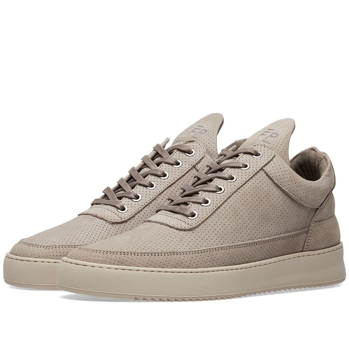 Photo: Filling Pieces Low Ripple Nubuck Perforted Sneaker