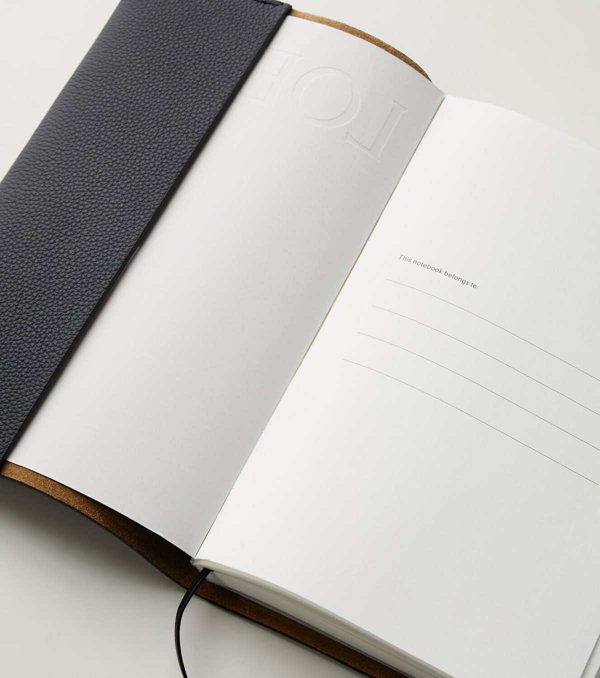 Loewe Debossed leather notebook