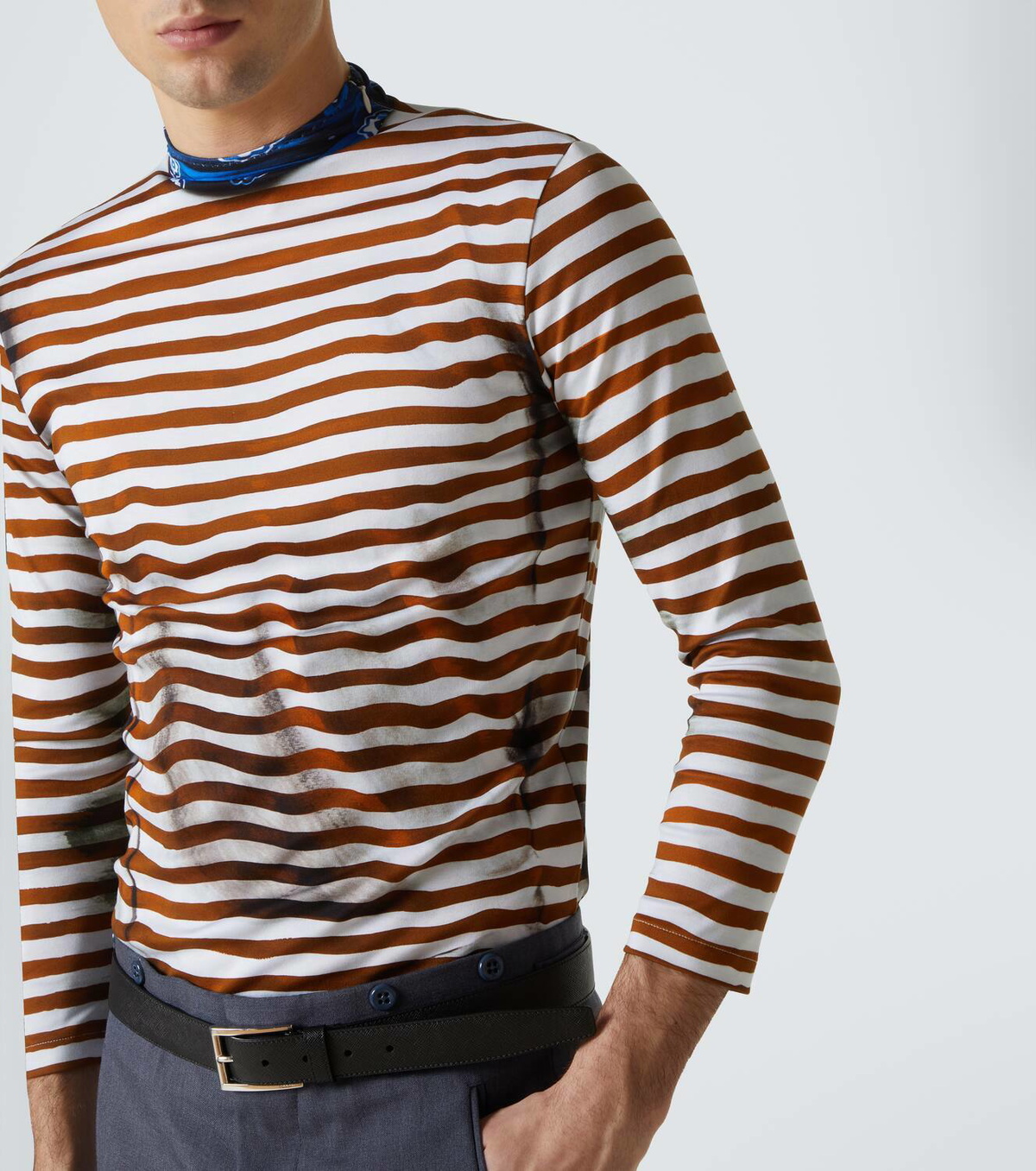 Prada Interlock trompe l'œil cotton T-shirt Prada